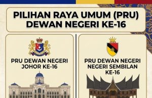 SPR Umum Tarikh Pilihan Raya Umum Dewan Negeri Johor dan Negeri Sembilan Ke-16